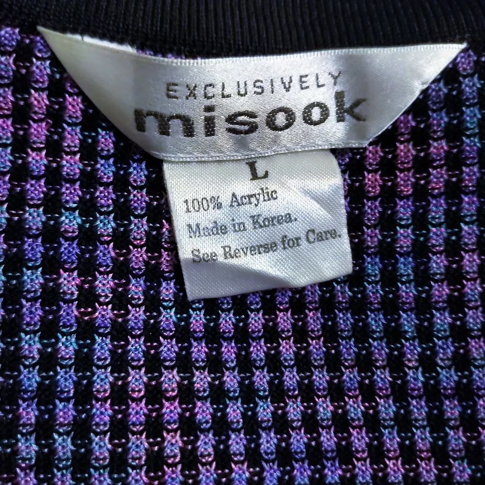 Beautiful Multi-Colored Weave Jacket Like new L - Picture 3 of 4